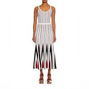 GABRIELA HEARST
Sia Striped Silk And Cashmere-blend maxi skirt